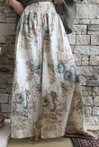 Country Garden Chintz Palazzo Khaki